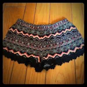 Tribal Lace Shorts